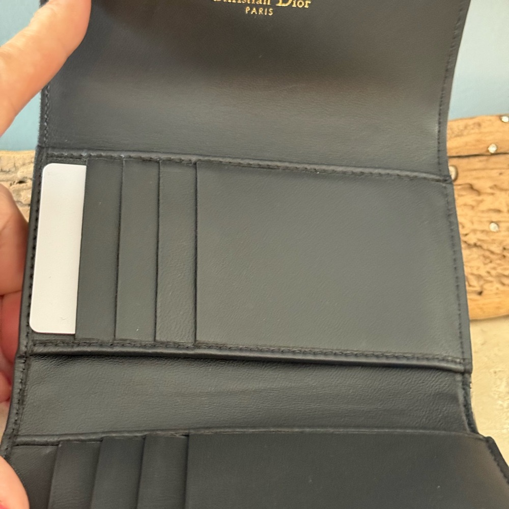 DIOR Diorama Gold Micro-Cannage Elancee Wallet - Picture 8 of 13